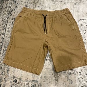 George Khaki Shorts - Comfy Elastic Waist - 32-34